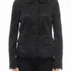 Dolce & Gabbana Long Sleeved Lace Jacket - Black