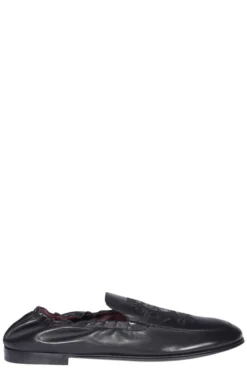 Dolce & Gabbana Elastic Back Loafers - Black