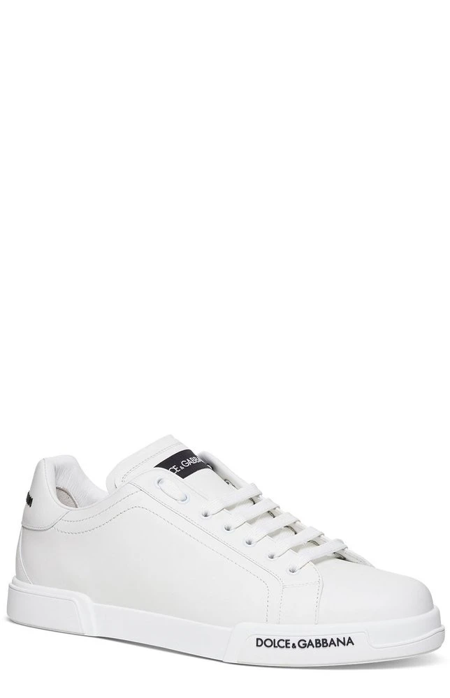Dolce & Gabbana Portofino Lace-Up Sneakers - White 2 Dolce & Gabbana Portofino Lace-Up Sneakers - White - Image 2
