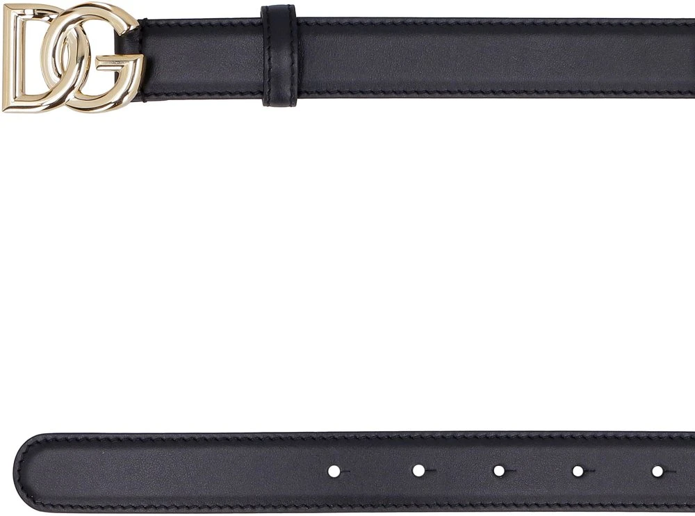 Dolce & Gabbana Logo Buckle Belt - Black 2 Dolce & Gabbana Logo Buckle Belt - Black - Image 2