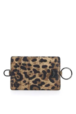 Dolce & Gabbana Leopard Print Strapped Cardholder - Multi