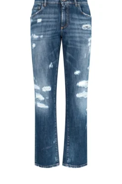 Dolce & Gabbana Distressed Denim Jeans - Blue