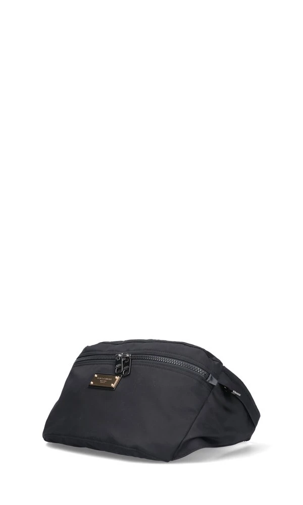 ( New Season ) Dolce & Gabbana Logo Plaque Belt Bag - Black 3 ( New Season ) Dolce & Gabbana Logo Plaque Belt Bag - Black - Image 3