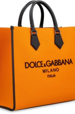 ( New Season ) Dolce & Gabbana Embroidered Logo Tote Bag - Orange 7 ( New Season ) Dolce & Gabbana Embroidered Logo Tote Bag - Orange -Cheap Vestureo Store 2102ad3ecf925fa8fdce3cb9a98469d3