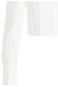 ( New Season ) Dolce & Gabbana Poplin Bustier Shirt - White 7 ( New Season ) Dolce & Gabbana Poplin Bustier Shirt - White -Cheap Vestureo Store 214e25ab5c1a5a7838568f0cea74ecb3