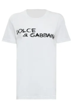 Dolce & Gabbana Logo Print T-Shirt - White