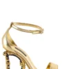 ( New Season ) Dolce & Gabbana Baroque DG Heel Sandals - Gold