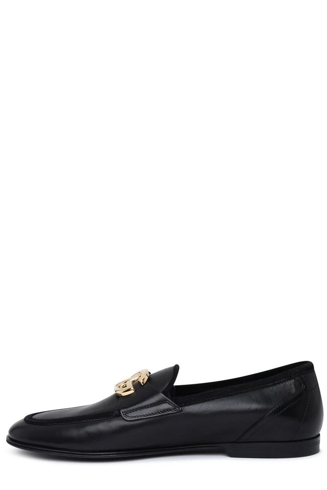 ( New Season ) Dolce & Gabbana Ariosto Plaque Loafers - Black 2 ( New Season ) Dolce & Gabbana Ariosto Plaque Loafers - Black - Image 2