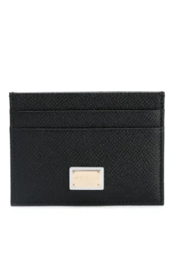 Dolce & Gabbana Logo Plaque Cardholder - Black