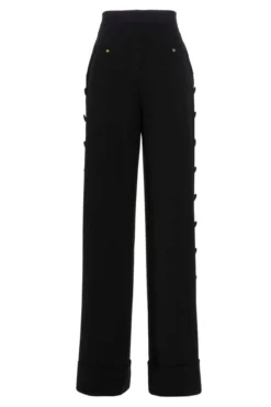 Dolce & Gabbana Piqué Palazzo Pants - Black -Cheap Vestureo Store 232b667b94094f7e771d608fb717ebaa