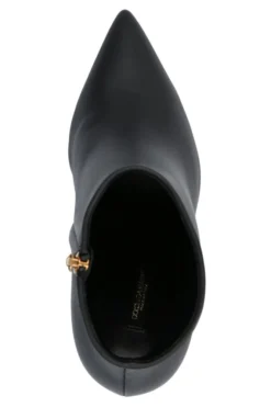 Dolce & Gabbana Monogram Embellished Heel Boots - Black -Cheap Vestureo Store 232d9de2afdca847c6db537b61c9cfb3