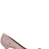 ( New Season ) Dolce & Gabbana Lace Detailed Pointed-Toe Pumps - Pink