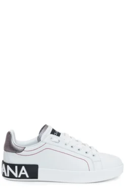 Dolce & Gabbana Portofino Low-Top Sneakers - White