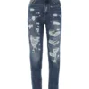 Dolce & Gabbana Distressed Tapered Jeans - Blue