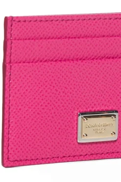( New Season ) Dolce & Gabbana Logo Plaque Cardholder - Pink -Cheap Vestureo Store 23c7a075daff822f3ff2e1bfd057eabd
