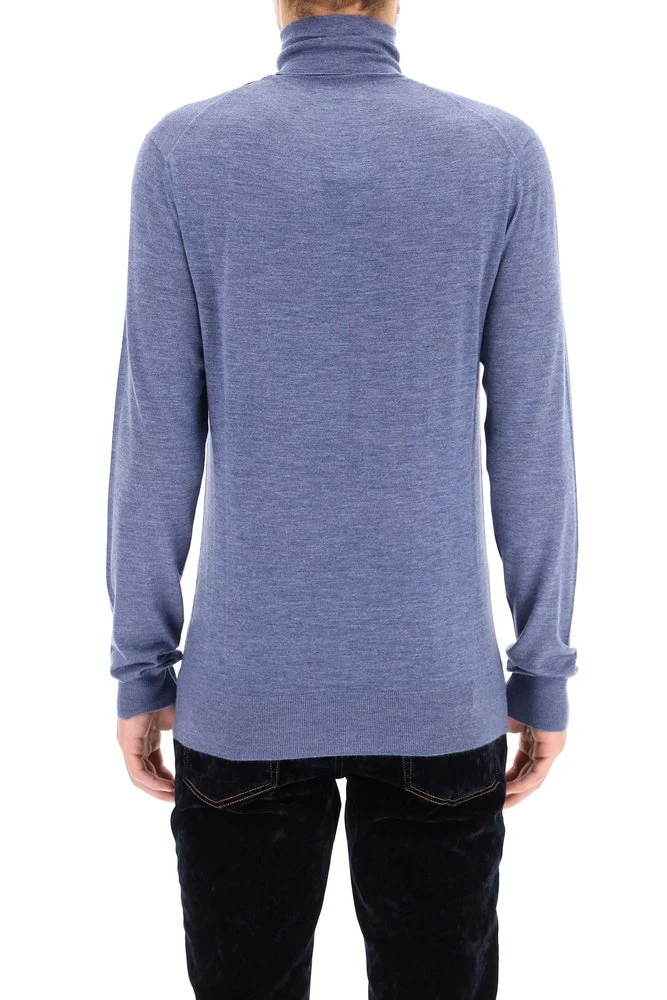 Dolce & Gabbana Turtleneck Jumper - Blue 3 Dolce & Gabbana Turtleneck Jumper - Blue - Image 3