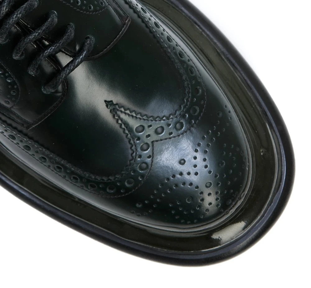 ( New Season ) Dolce & Gabbana Lace-Up Oxford Shoes - Green 5 ( New Season ) Dolce & Gabbana Lace-Up Oxford Shoes - Green - Image 5