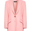 ( New Season ) Dolce & Gabbana Single Breasted Tailored Blazer - Pink