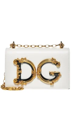 ( New Season ) Dolce & Gabbana DG Girls Shoulder Bag - White