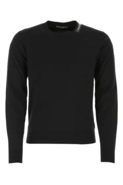 Dolce & Gabbana Crewneck Knit Jumper - Black