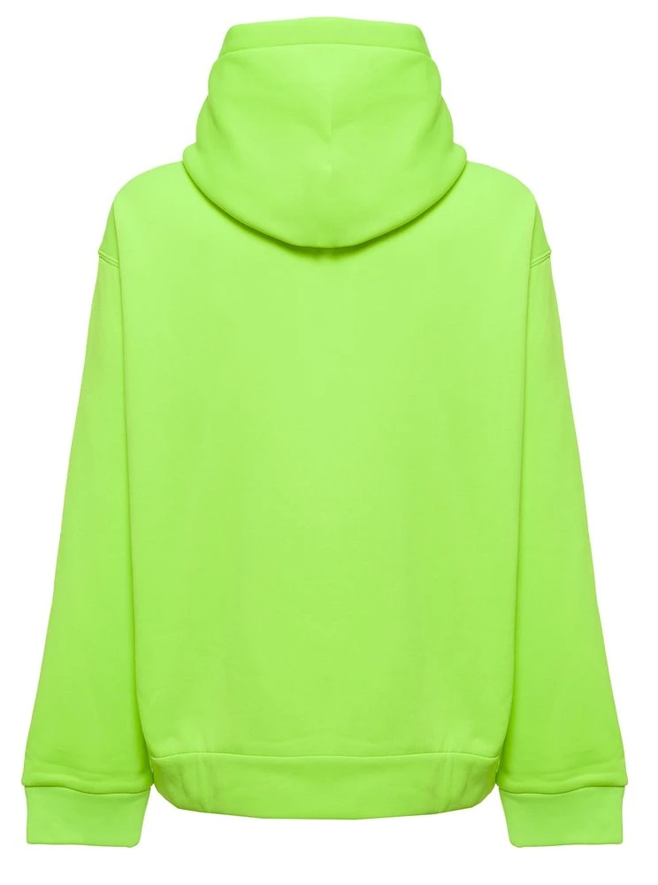 ( New Season ) Dolce & Gabbana Logo Embroidered Hoodie - Green 2 ( New Season ) Dolce & Gabbana Logo Embroidered Hoodie - Green - Image 2