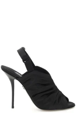 Dolce & Gabbana Corset Slingback Shoes - Black