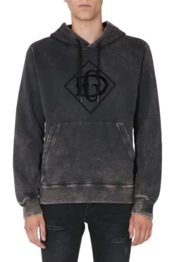 Dolce & Gabbana Monogram Printed Hoodie - Grey -Cheap Vestureo Store 25752a04febcdd7483d64fe2f5691ee7