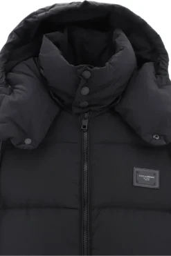 Dolce & Gabbana Hooded Quilted Coat - Black -Cheap Vestureo Store 2598ace6e7afa29fb7a074f6e83cdb2b