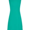 ( New Season ) Dolce & Gabbana Crewneck Sleeveless Midi Dress - Green