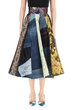 Dolce & Gabbana Patchwork Pleated Flared Skirt - Multi 8 Dolce & Gabbana Patchwork Pleated Flared Skirt - Multi -Cheap Vestureo Store 26006aa33a29232190d63f3dcdfeb176