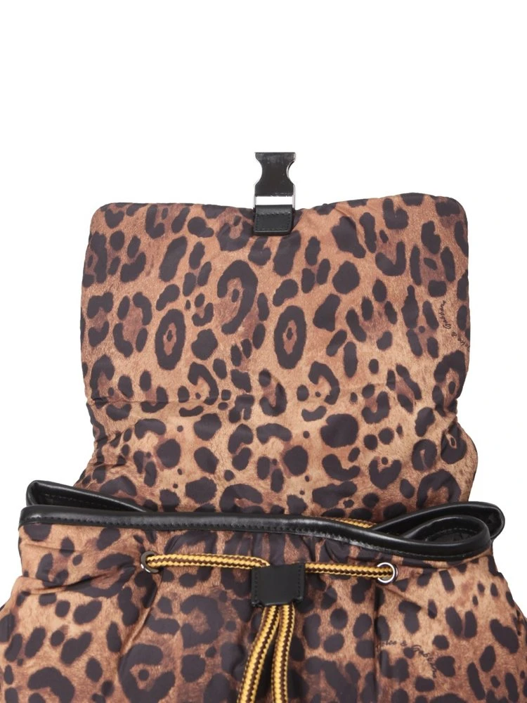 Dolce & Gabbana Leopard Printed Backpack - Multi 4 Dolce & Gabbana Leopard Printed Backpack - Multi - Image 4