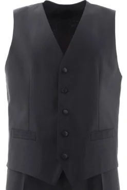 Dolce & Gabbana Tuxedo Three-Piece Suit - Black -Cheap Vestureo Store 269d40bccb47357182ed956f73848c41