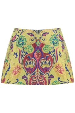 ( New Season ) Dolce & Gabbana All-Over Floral Embroidery Mini Skirt - Multi