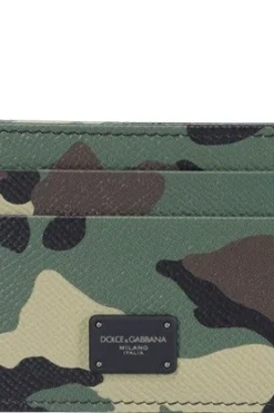 ( New Season ) Dolce & Gabbana Camouflage Cardholder - Multi