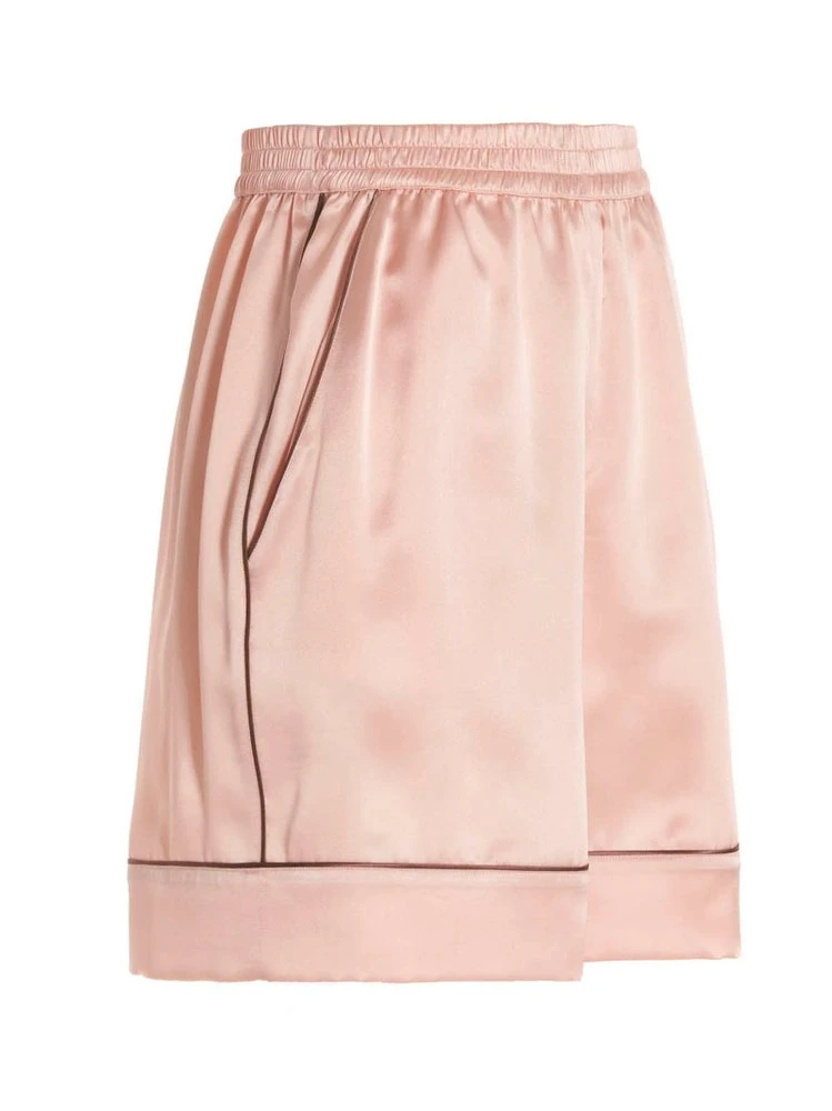( New Season ) Dolce & Gabbana Contrast Detailed Shorts - Pink 3 ( New Season ) Dolce & Gabbana Contrast Detailed Shorts - Pink - Image 3
