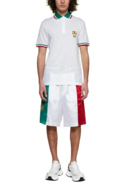 ( New Season ) Dolce & Gabbana Logo Patch Striped Trim Polo Shirt - White 13 ( New Season ) Dolce & Gabbana Logo Patch Striped Trim Polo Shirt - White -Cheap Vestureo Store 271315b8b628d49532c3421554697905