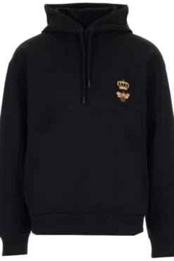 Dolce & Gabbana Bee Embroidered Hoodie - Black