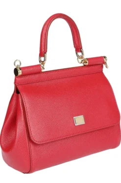 Dolce & Gabbana Sicily Small Tote Bag - Red -Cheap Vestureo Store 271c97211e8f4afcaefd6257e221dd89