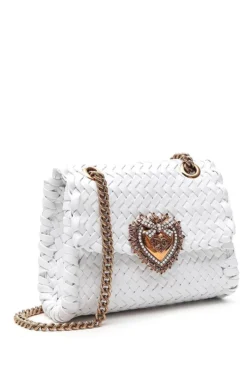 Dolce & Gabbana Devotion Woven Small Shoulder Bag - White 6 Dolce & Gabbana Devotion Woven Small Shoulder Bag - White -Cheap Vestureo Store 27c55383859cb23fe94faf8697a75ef4