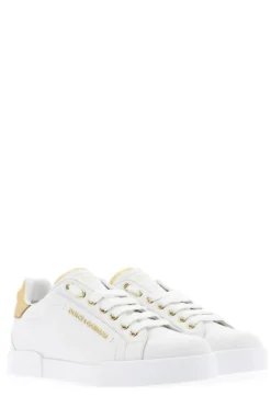 Dolce & Gabbana Portofino Low-Top Sneakers - White -Cheap Vestureo Store 27ecd37fb1075c0650aa9cf2fdb58ef2