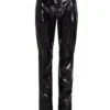 Dolce & Gabbana High-Shine Slim Fit Pants - Black