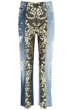 Dolce & Gabbana Patchwork Distressed Jeans - Multi