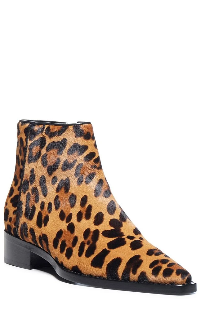 Dolce & Gabbana Leopard Pointed Toe Ankle Boots - Brown 2 Dolce & Gabbana Leopard Pointed Toe Ankle Boots - Brown - Image 2
