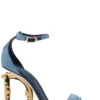 Dolce & Gabbana DG Heel Denim Sandals - Blue