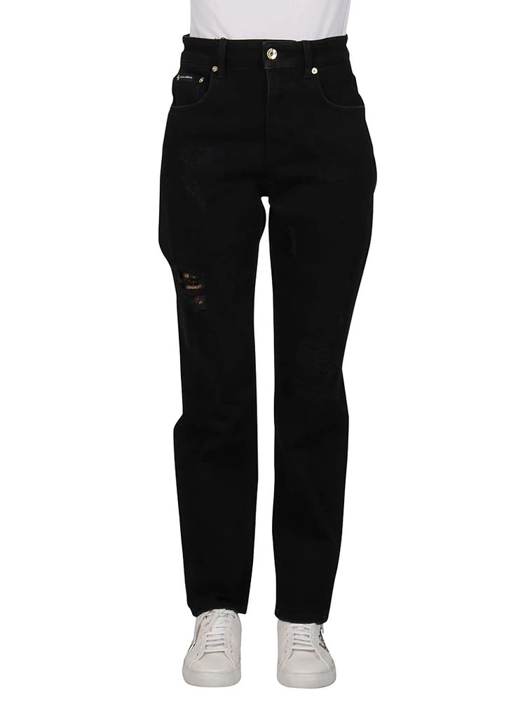 Dolce & Gabbana Straight Leg Jeans - Black 3 Dolce & Gabbana Straight Leg Jeans - Black - Image 3
