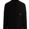 Dolce & Gabbana Logo Patch Quilted Shirt Jacket - Black