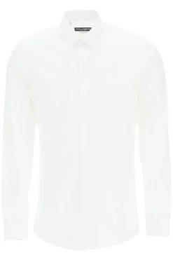 ( New Season ) Dolce & Gabbana Classic Tailored Shirt - White
