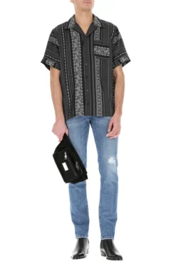 Dolce & Gabbana Distressed Slim Leg Jeans - Blue -Cheap Vestureo Store 2a2526dd83281b6694c248b728399606