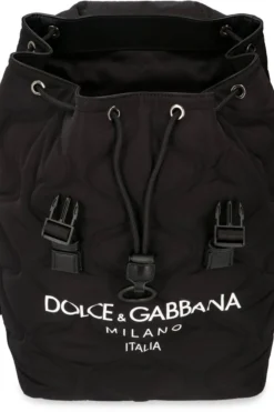 Dolce & Gabbana Logo Quilted Backpack - Black -Cheap Vestureo Store 2a6e576461a305f5e1fe68b7cdc0f445