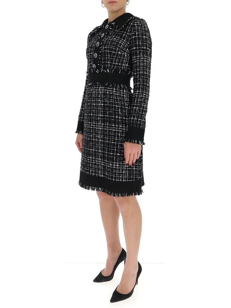 Dolce & Gabbana Tweed Midi Dress - Multi 6 Dolce & Gabbana Tweed Midi Dress - Multi - Image 6